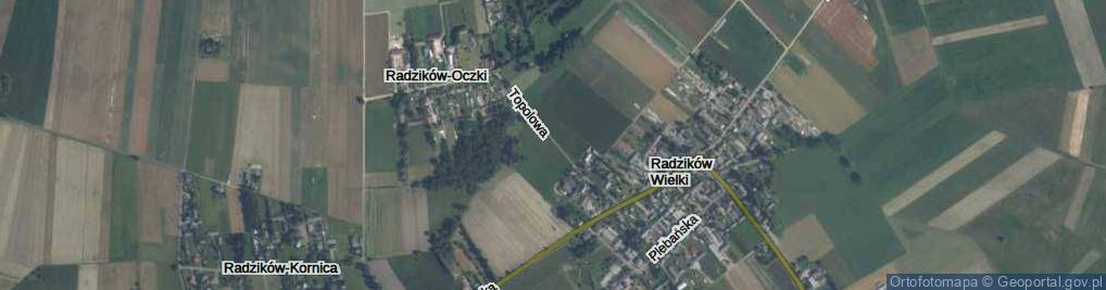 Zdjęcie satelitarne Topolowa ul.